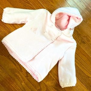 Boutique Baby Girl Pink Sweater Coat 12 months